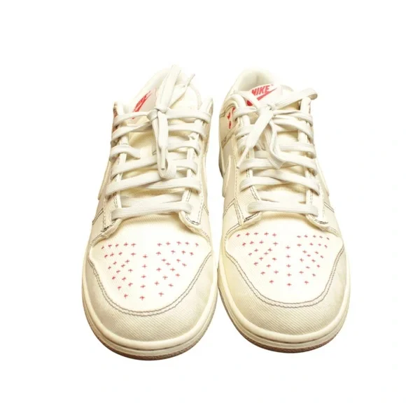 NIKE Men Size US10.5 Dunk Low Se Denim Orewood Sneakers Ivory Dv0834 Retro - Picture 4 of 14